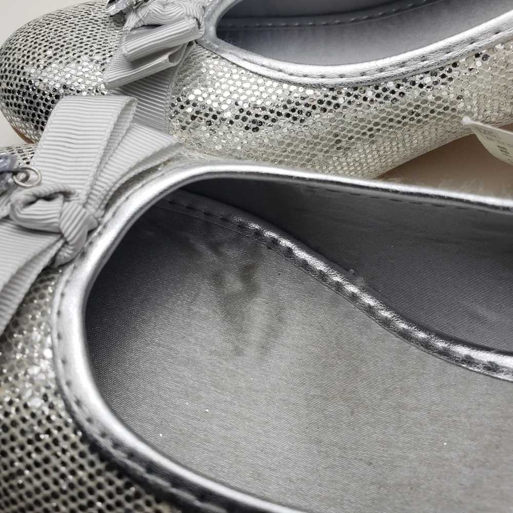 Kids heels silver shoes for special occasions